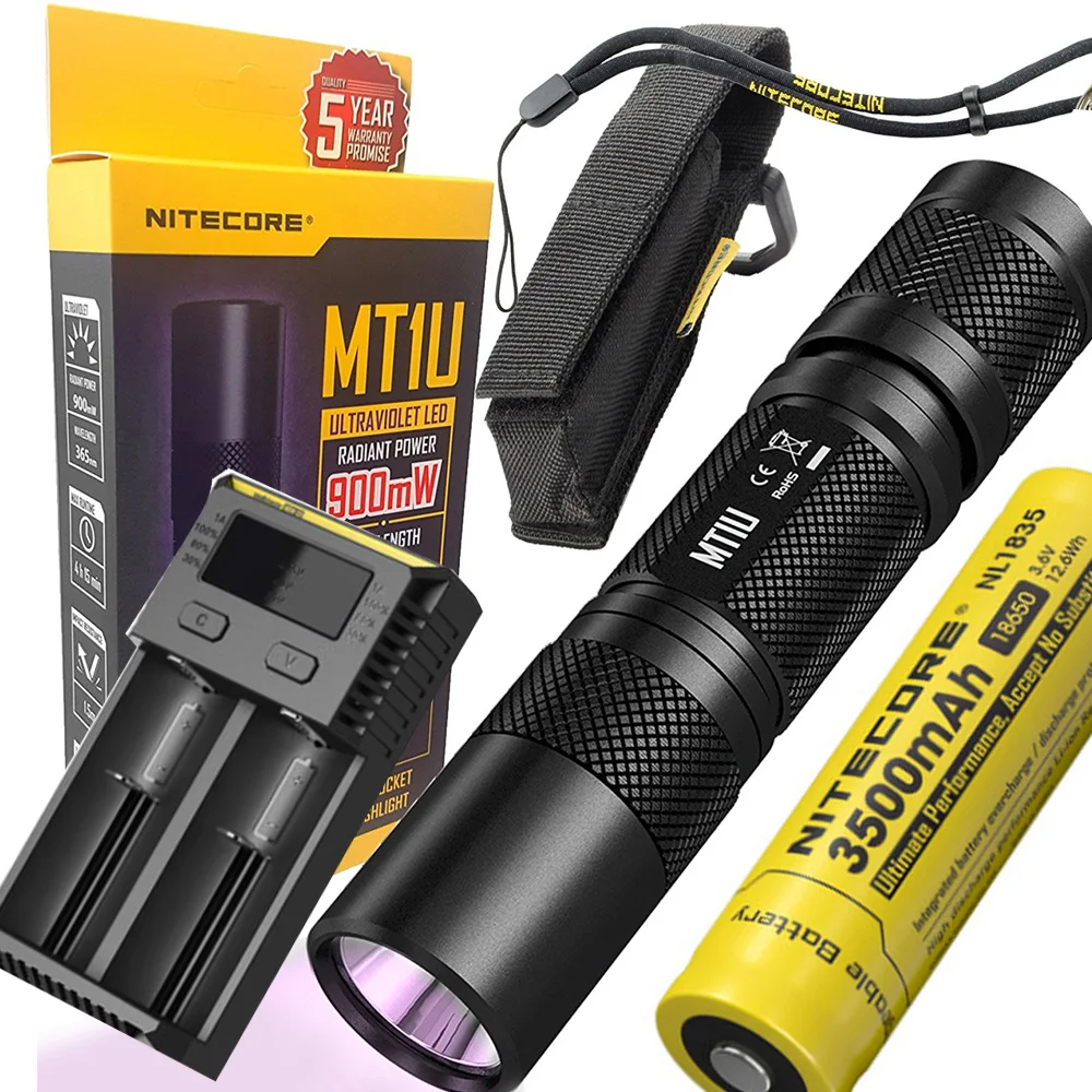 NITECORE MT1U Ультрафиолетовый светодиодный 365nm длина волны холодный источник света