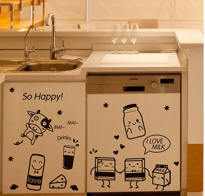 Мультяшный счастливый кулинарный искусство роспись декор плакат плитка кабинет