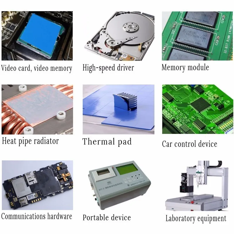 

New High Quality Thermal Pad 100x100x0.5mm GPU CPU Heatsink Cooling Conductive Silicone Pad