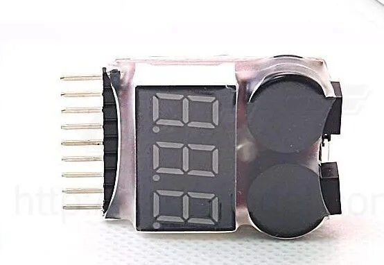 Цифровой индикатор напряжения 2 шт. тестер для аккумуляторов Lipo RC дисплей с