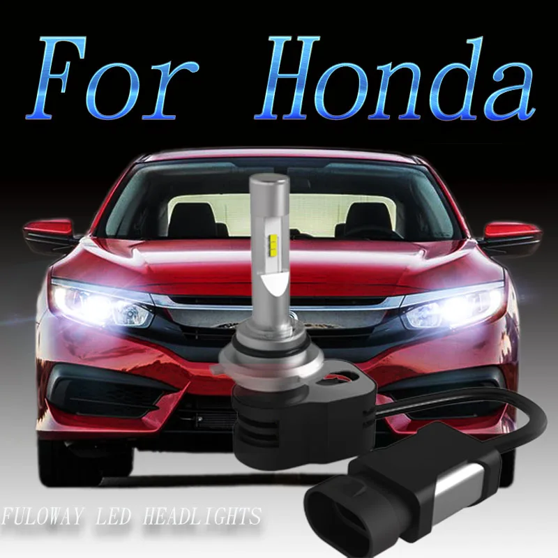 2pcs Car Headlight H7 H4 LED H8/H11 HB3/9005 HB4/9006 H1 9012 Auto Bulb Headlamp Light for Honda Civic CRV Fit Accord HRV City | Автомобили