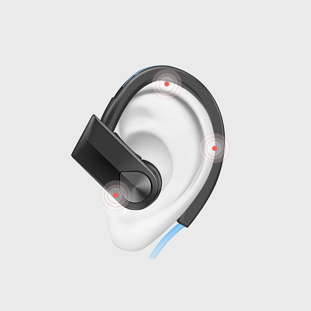 K98 Bluetooth совместимые наушники Беспроводные с ушным крючком Спортивная гарнитура