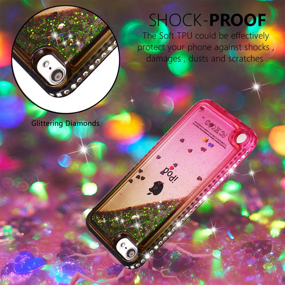 Мягкий модный силиконовый чехол с жидкими блестками для Google Pixel 3 XL 3a градиентные