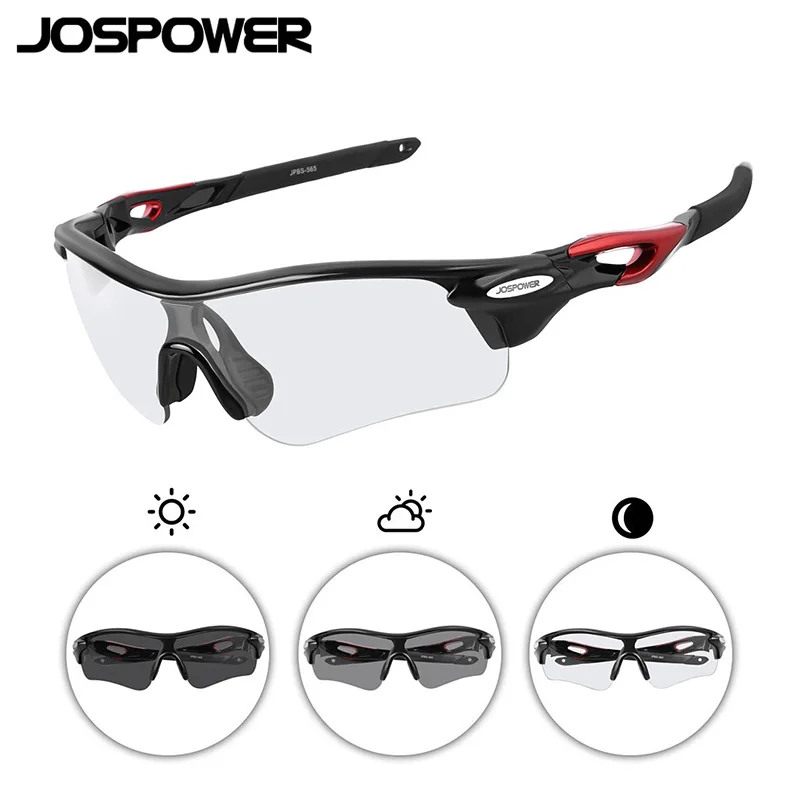 JOSPOWER унисекс ультралегкие велосипедные солнцезащитные очки фотохромные анти-УФ