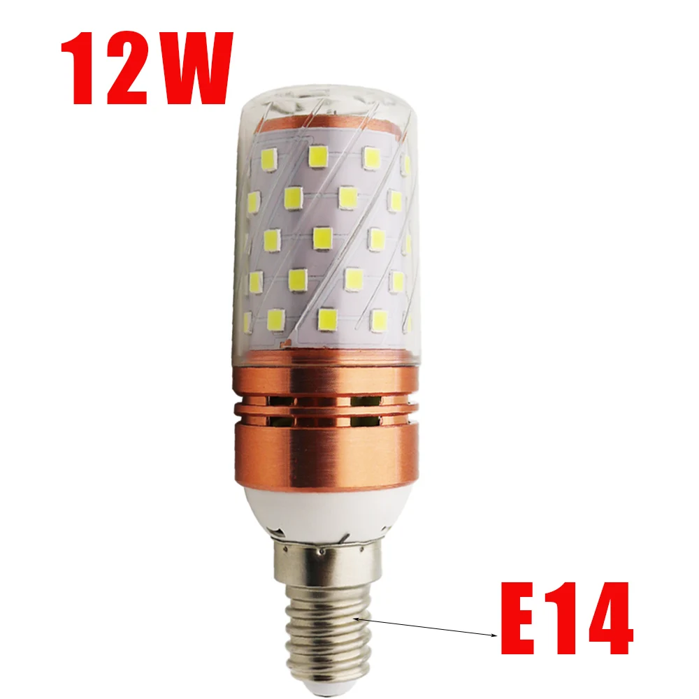 Высокая яркость E14 LED Кукуруза лампа свет 12 Вт/16 Вт/E14 AC 220 240 В без мерцания