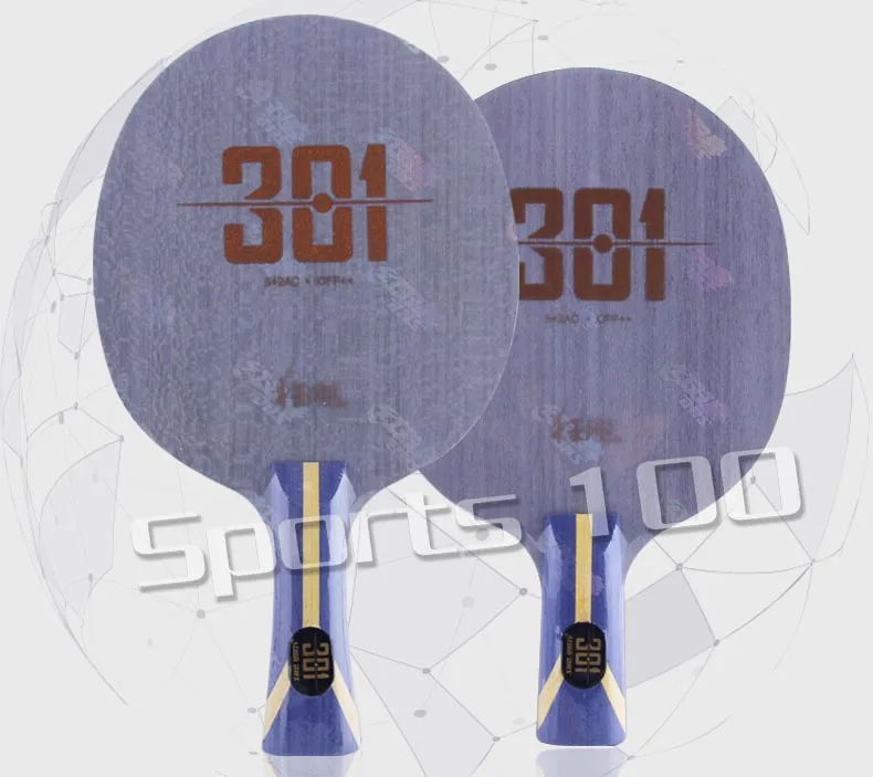 DHS Hurricane 301 (H301) Table Tennis Blade (for China T.T. Team) Arylate Carbon ALC Racket Ping Pong Bat Paddle