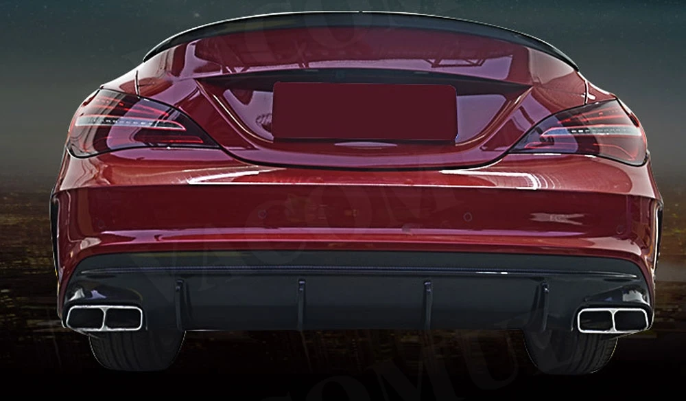 CLA класс углеродного волокна задний диффузор спойлер для Mercedes Benz W117 CLA180 CLA200 CLA250 CLA260 CLA45- задний Hugger