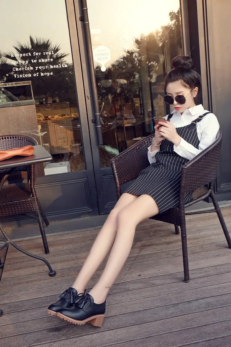 2019 Med Slip-On Retro Women England Heel Pumps Square PU Single Shoes Summer Leisure Shallow Ladies | Обувь