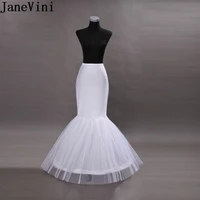 janevini white black mermaid underskirt crinoline petticoat tulle women wedding dress petticoat accessories jupon sous robe 2019
