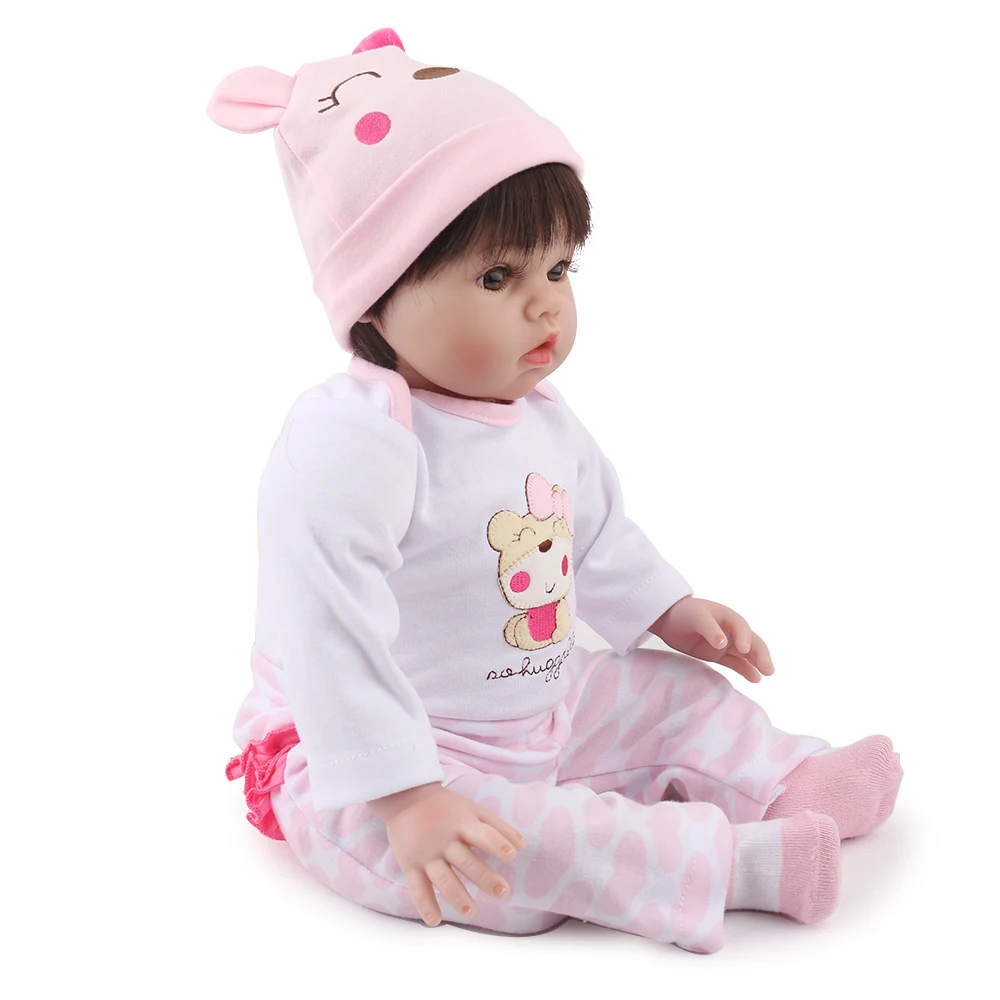 KAYDORA 55 см 22 Силиконовая Кукла Reborn Baby Alive Bebe Мягкая Реалистичная девочка