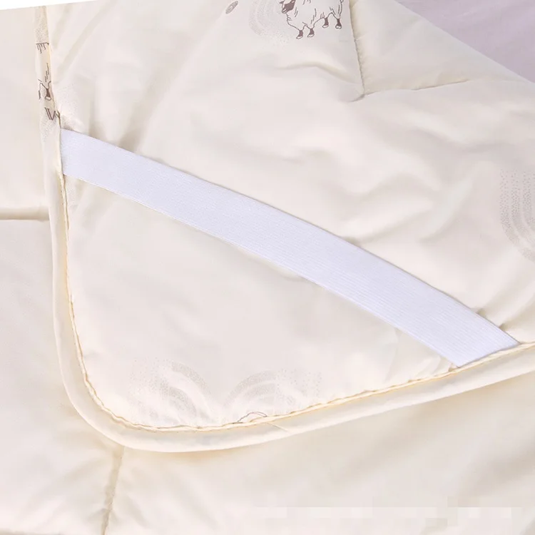 Шерсть заполнена (3 кг) мягкий напечатанный матрас защитная подушка для кровати