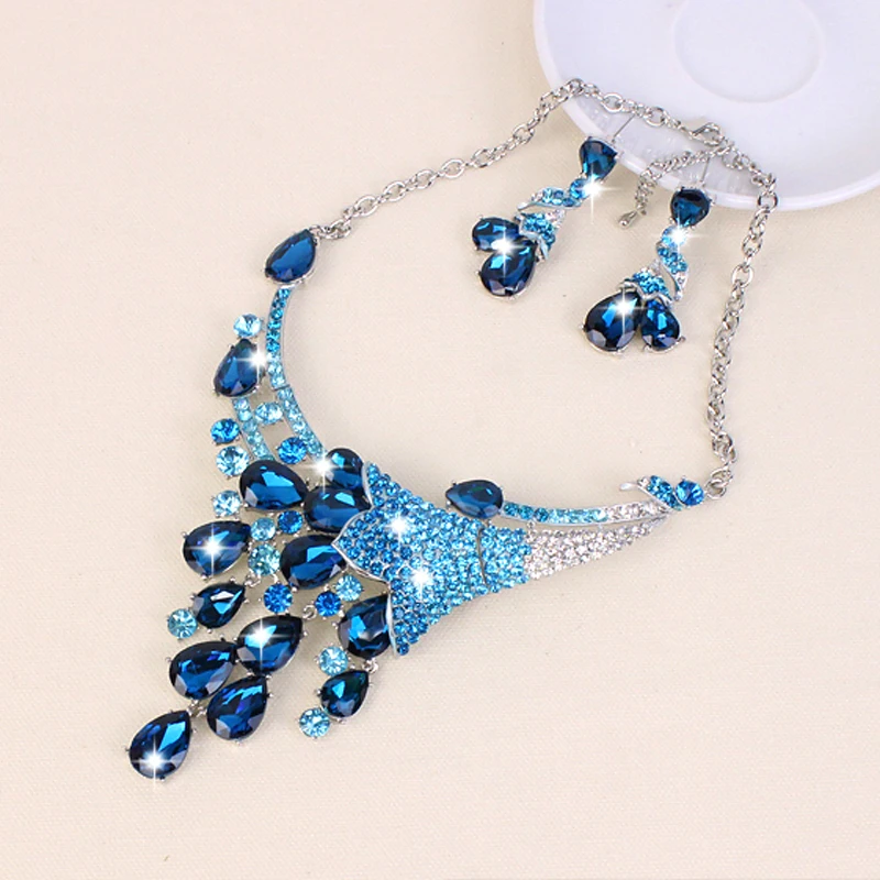 Роскошные индийские свадебные ювелирные наборы с большими цветами костюмы