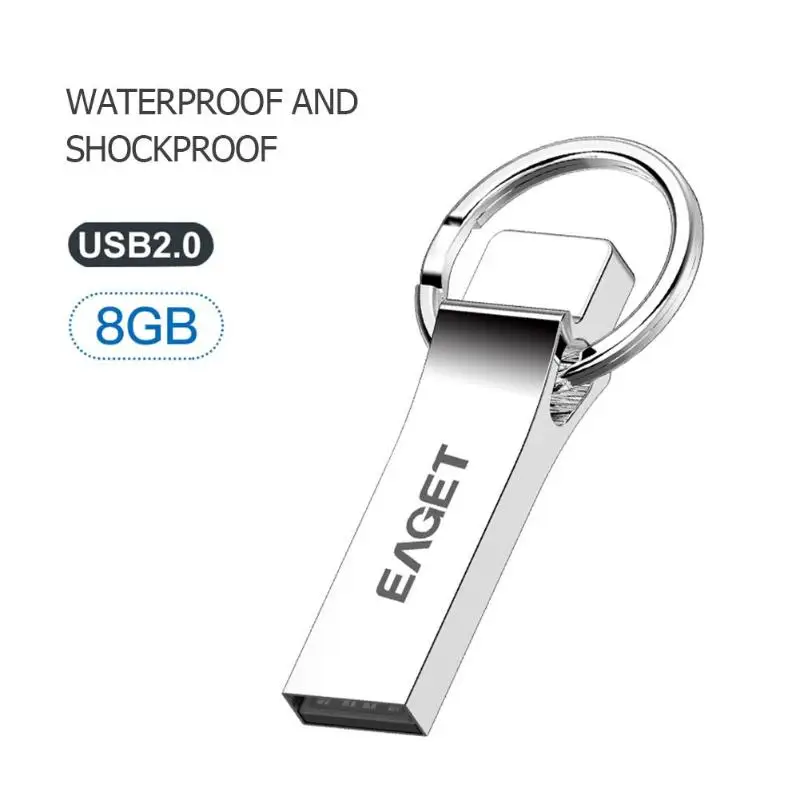 EAGET U9H мини металлический USB флэш-накопитель 8 ГБ 16 ГБ 32 ГБ флеш-диск USB 2,0 портативная карта памяти Ручка ручка с флэш-носителем USB флэш-диск