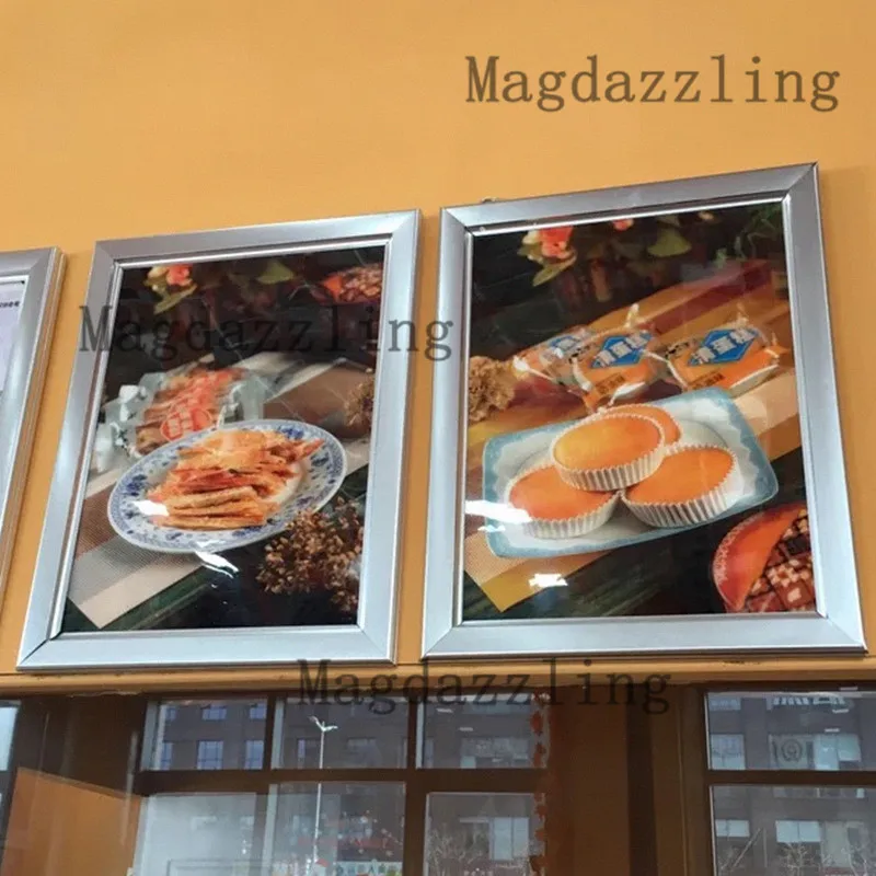8 единиц оснастки Алюминий рамка светодиодный подсветкой ресторанного меню