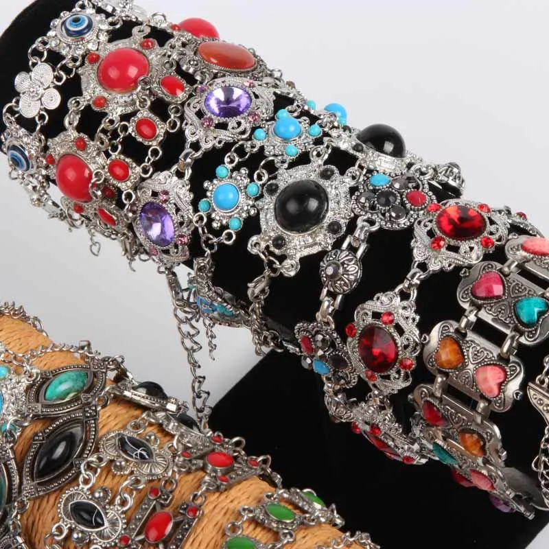 Оптовая продажа смешанных партий 10 штук Модные тибетские большие камни бусины