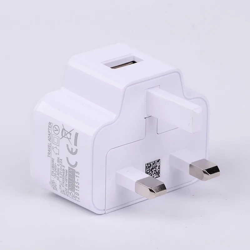 UK Plug 5 V 2A AC EP-TA10UWE один usb-порт смартфон настенное зарядное устройство для samsung Galaxy NOTE4/S6/S7 хорошее качество 50 шт./партия