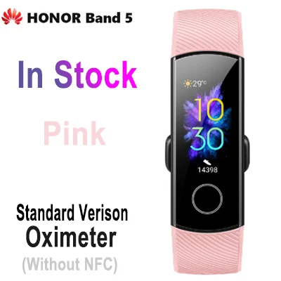 huawei Honor Band 4 умный Браслет цветной экран сенсорный монитор сердечного ритма во время сна huawei Honor Band 5 стандартная версия - Цвет: Honor Band 5 Pink