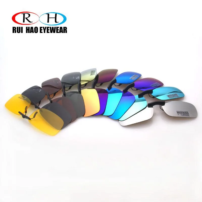 

Polarized Sunglasses Clip on Fashion Color Rui Hao Eyewear Brand Super Light Sun Glasses Clip on Sunglasses