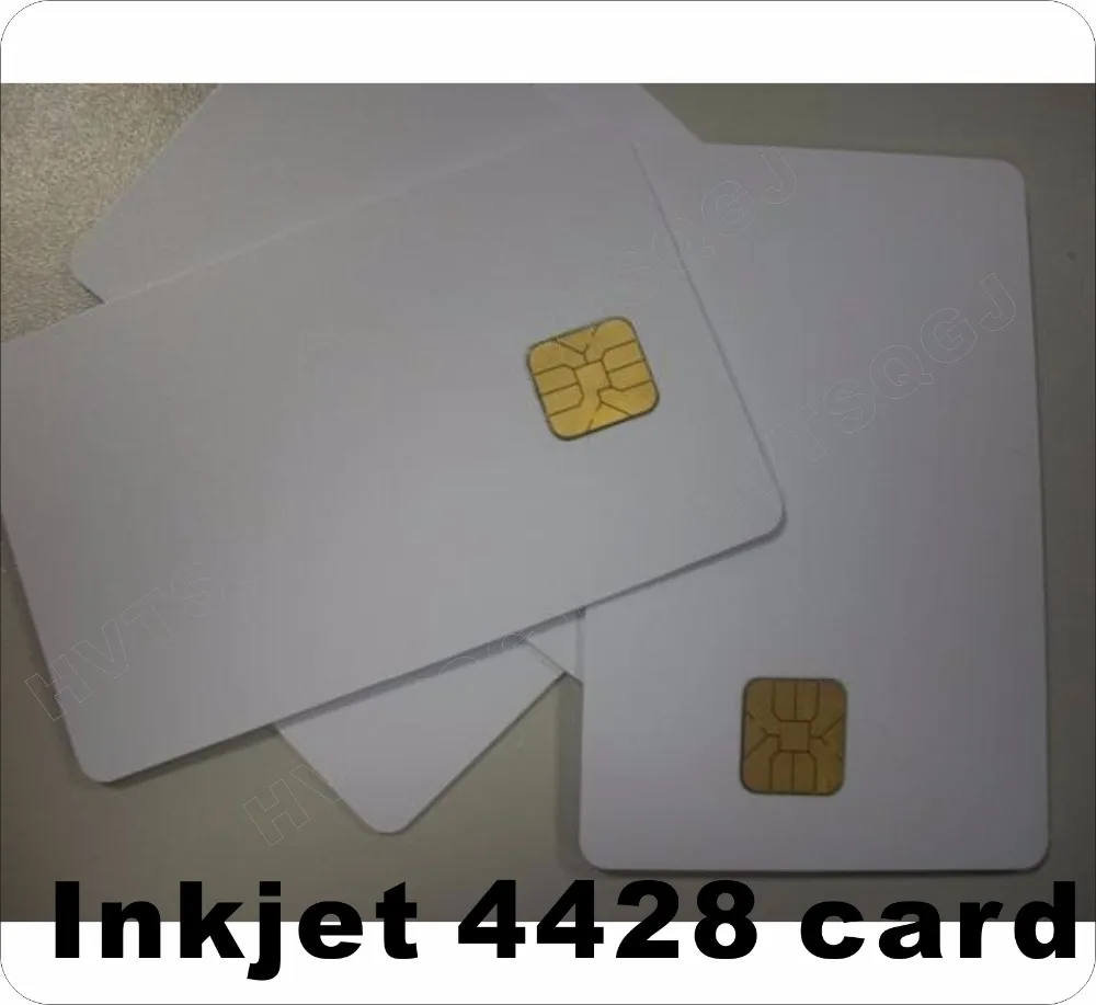200 шт./лот контакт ISO 7816 SLE4428 струйная печать смарт-карта из ПВХ для струйного
