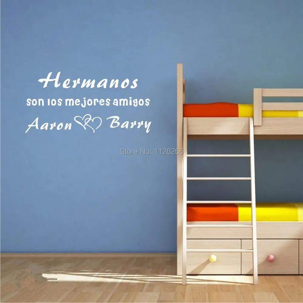 Персонализированные испанские цитаты имена братьев сестер сердца сына лучшие