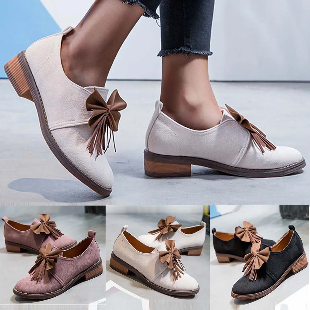 Новинка 2019 года сезон весна-лето классическая Маленькая кожаная обувь женские