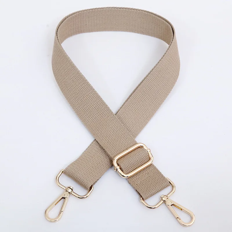 khaki Холщовая Сумка Meetee, ремень, пряжка из сплава, регулируемая 80-140 см, цепочка для ремня, для сумки, багажа, наплечных ремней, часть, Сменные аксессуары - Цвет: khaki