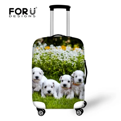 FORUDESIGNS/Эластичный Чехол для багажа для путешествий с изображением милой собаки хаски 18-30 дюймов, чехол для путешествий, пылезащитный чехол, эластичный пылезащитный чехол для костюма - Цвет: CA4991