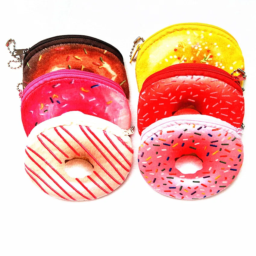 

M121 Cute Cartoon Coin Purse Donut Series A Variety Of Colors Wallet Card Bag Girl Women Student Gift Wholesale