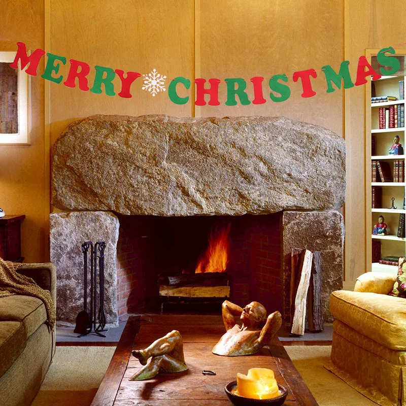 Санта костюм Лося буквы баннеры Рождественская елка носки олень гирлянда шаблон