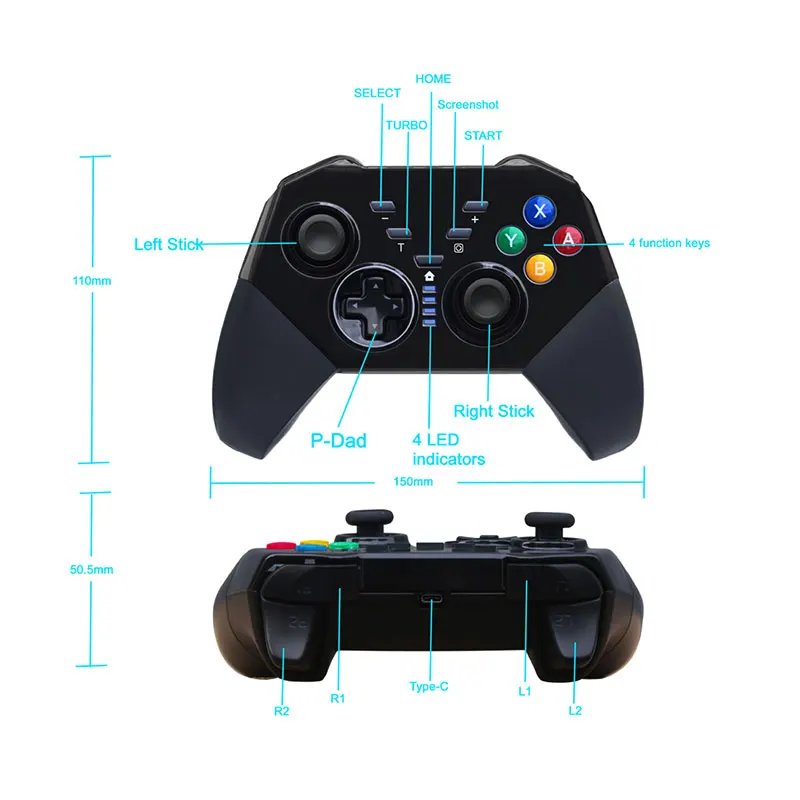 Link Face Bluetooth беспроводной переключатель Pro контроллер Джойстик Нинтендо консоль