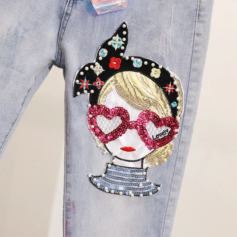 Женский костюм-двойка комплект из 2 предметов: футболка с блестками для девочек +