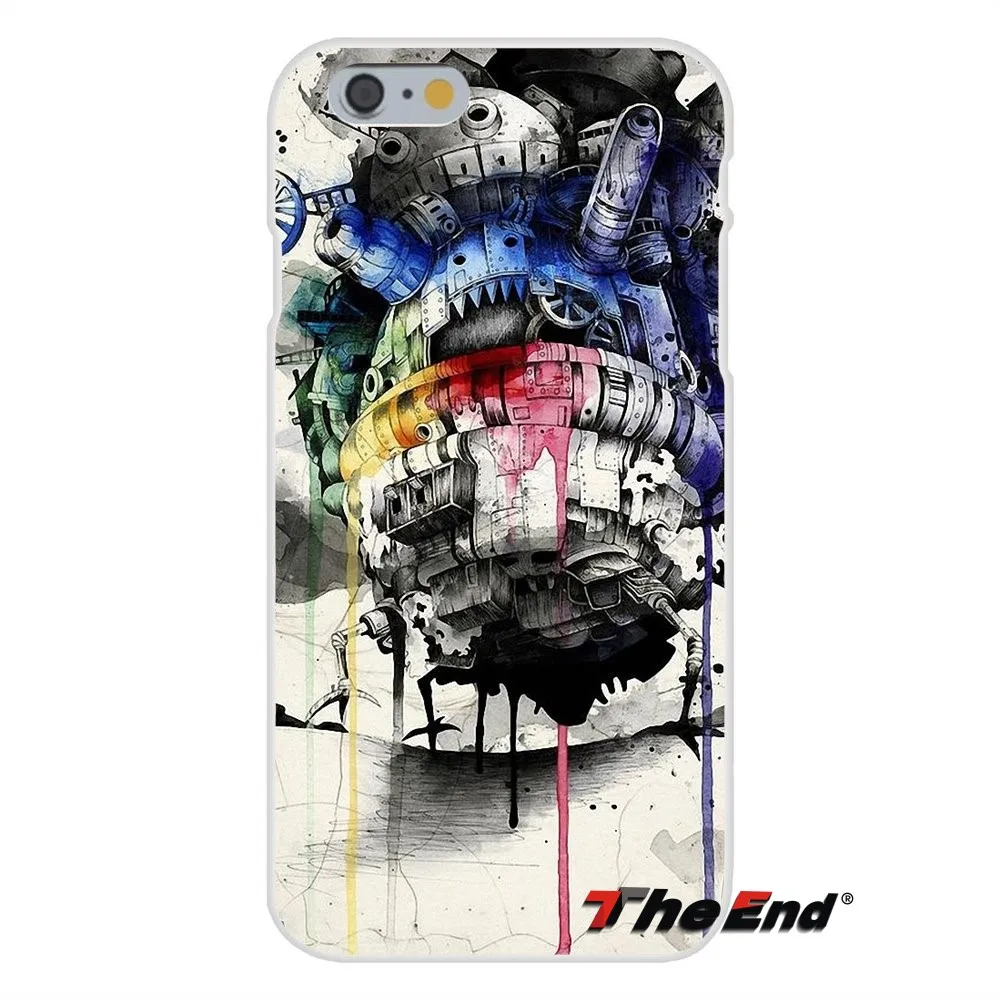 Studio Ghibli Howl's Moving Castle Silicone Phone Case For iPhone X 4 4S 5 5S 5C SE 6 6S 7 8 Plus Galaxy Grand Core Prime Alpha |