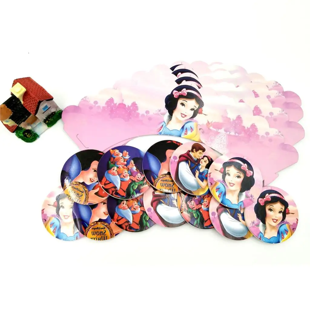 24 шт. высокое Белоснежное платье принцессы для торта вечерние принадлежности