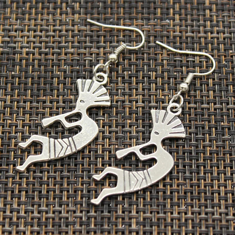 Горячие продажи Native Kokopelli Подвески DIY серьги для девочек подарок|Серьги-подвески|