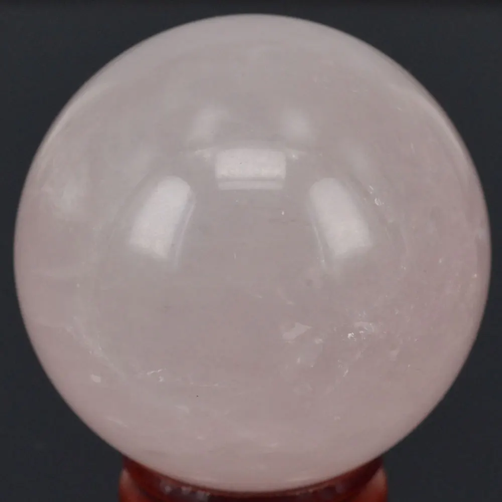 Натуральный камень (2 &quot) Роза кварцевая сфера шар чакра Кристалл Рейки Исцеление