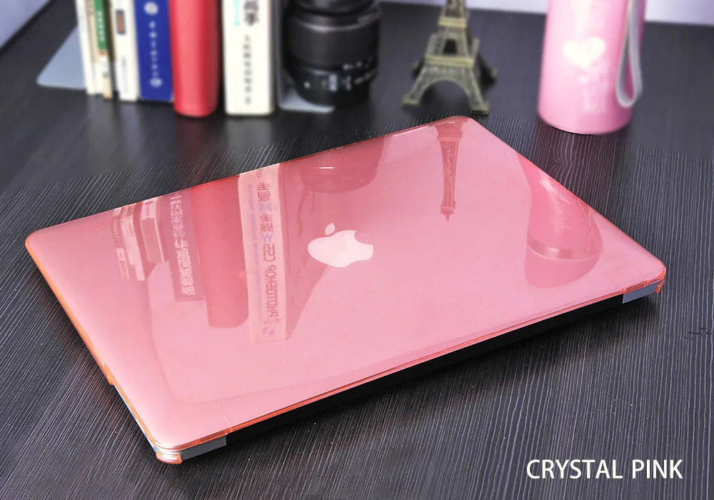 Crystal pink Сумка для ноутбука чехол для macbook air 13 Матовый Футляр Крышка Ноутбука Чехол для Macbook Air 13 Случае Pro Retina 12 13.3 15 дюймов для Apple Mac book Air 11 Pro 13 Сенсорный бар - Цвет: Crystal pink