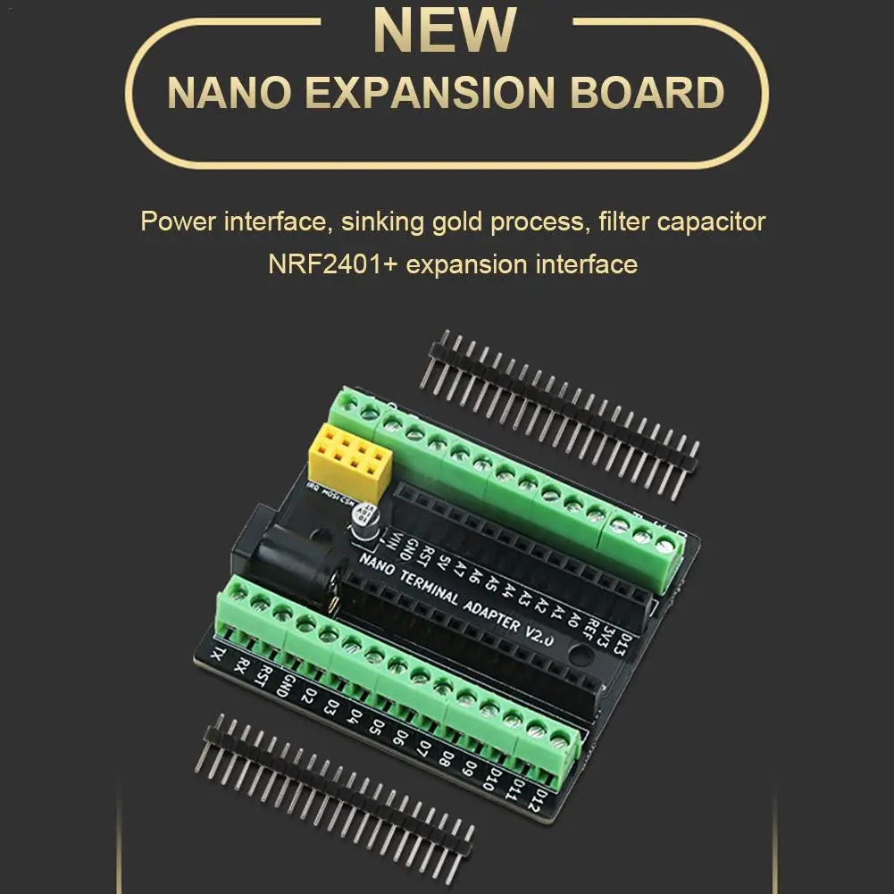 Плата адаптера расширения винтовой клеммы DC NRF2401 для Arduino Nano V3.0 AVR