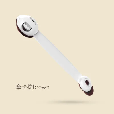 brown 1 шт. защитный замок на холодильник, магнитный замок для детей, защита для новорожденных, защита для пальцев - Цвет: brown