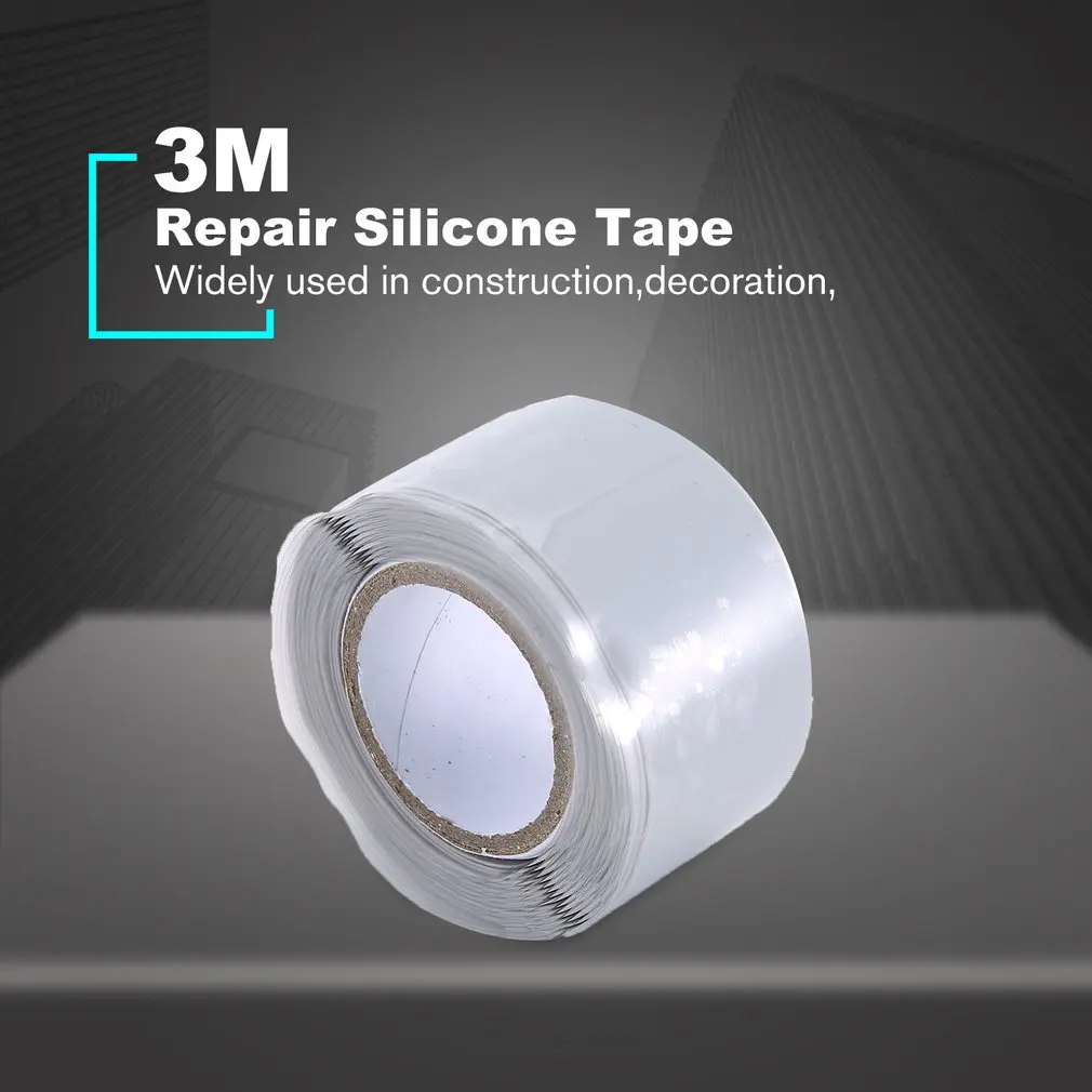 3 м Водонепроницаемая самоклеящаяся силиконовая лента для ремонта высокая