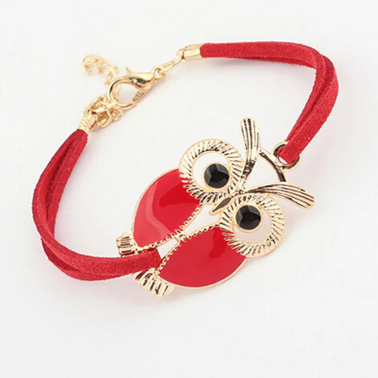2017 Новый корейский модный ретро браслет дикая сова новый горячий кожаный