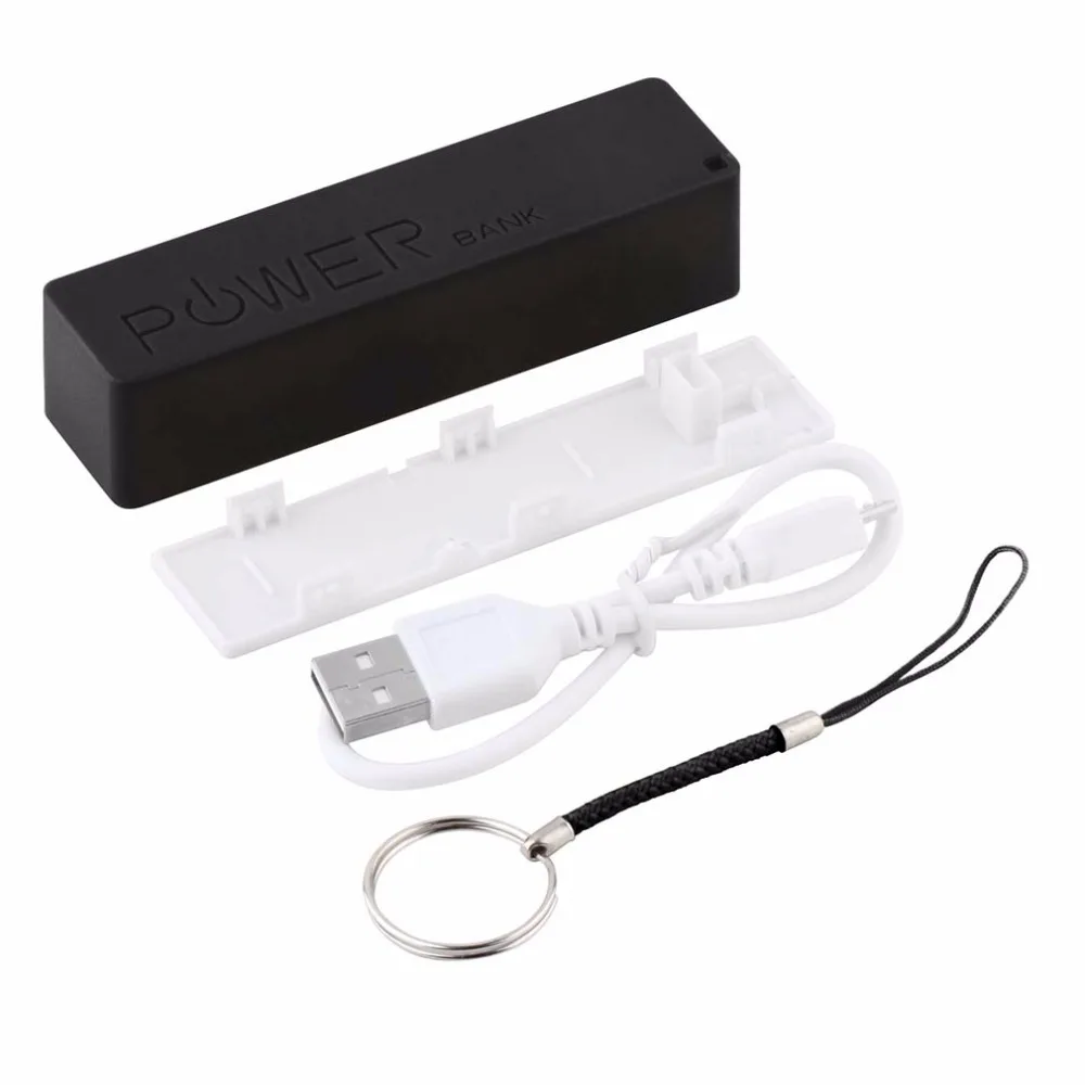 1 шт. мобильный Банк питания брелок USB 18650 плоский Топ зарядное устройство для iPhone