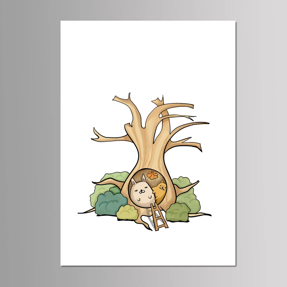 TR-18 New DIY Money Tree Annual Meeting Fingerprint Signature Guest Book Wedding Party Decoration Printed Canvas Painting 50*70cm - Цвет: TR-18