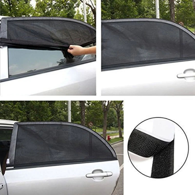 

VEHEMO Car Visor Shield 2pcs Car Side Window SunShade Cover UV Protection Shield