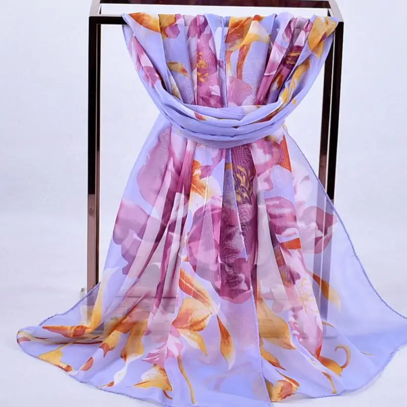 Прямая поставка Новое поступление 2019 модные женские мягкие шифоновые шали с