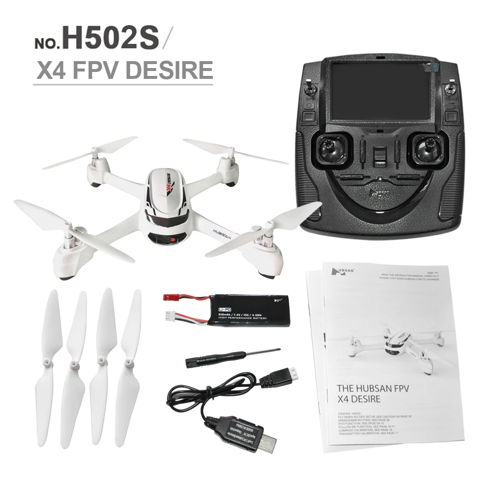 Hubsan H502S X4 Радиоуправляемый Дрон 5 8G FPV с 720P HD камерой GPS высота один ключ возврат