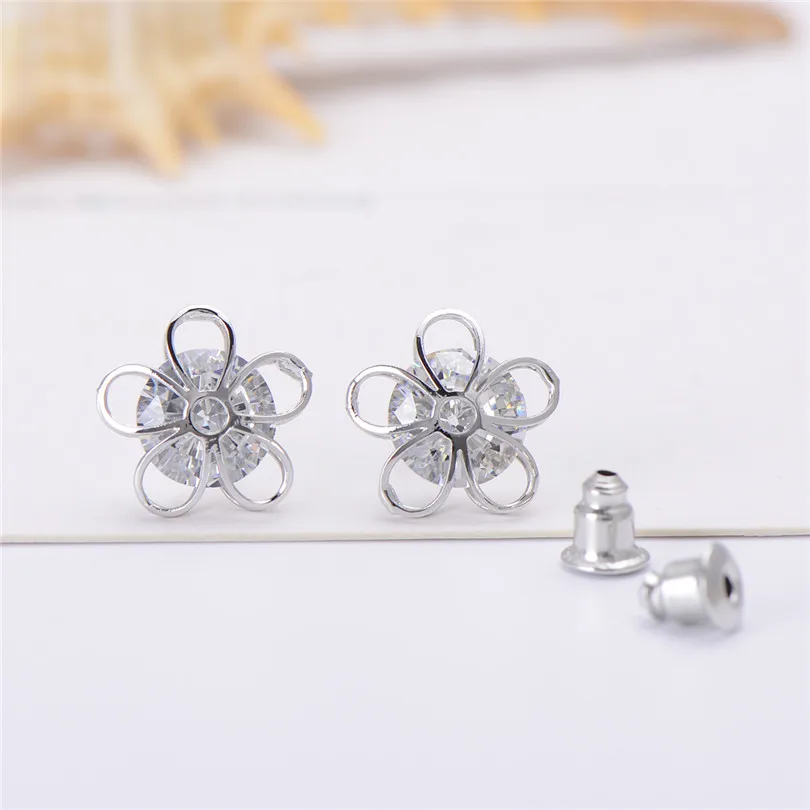 3 пар/лот Оптовая Продажа Маленький милый цветок Серьги-гвоздики Для женщин