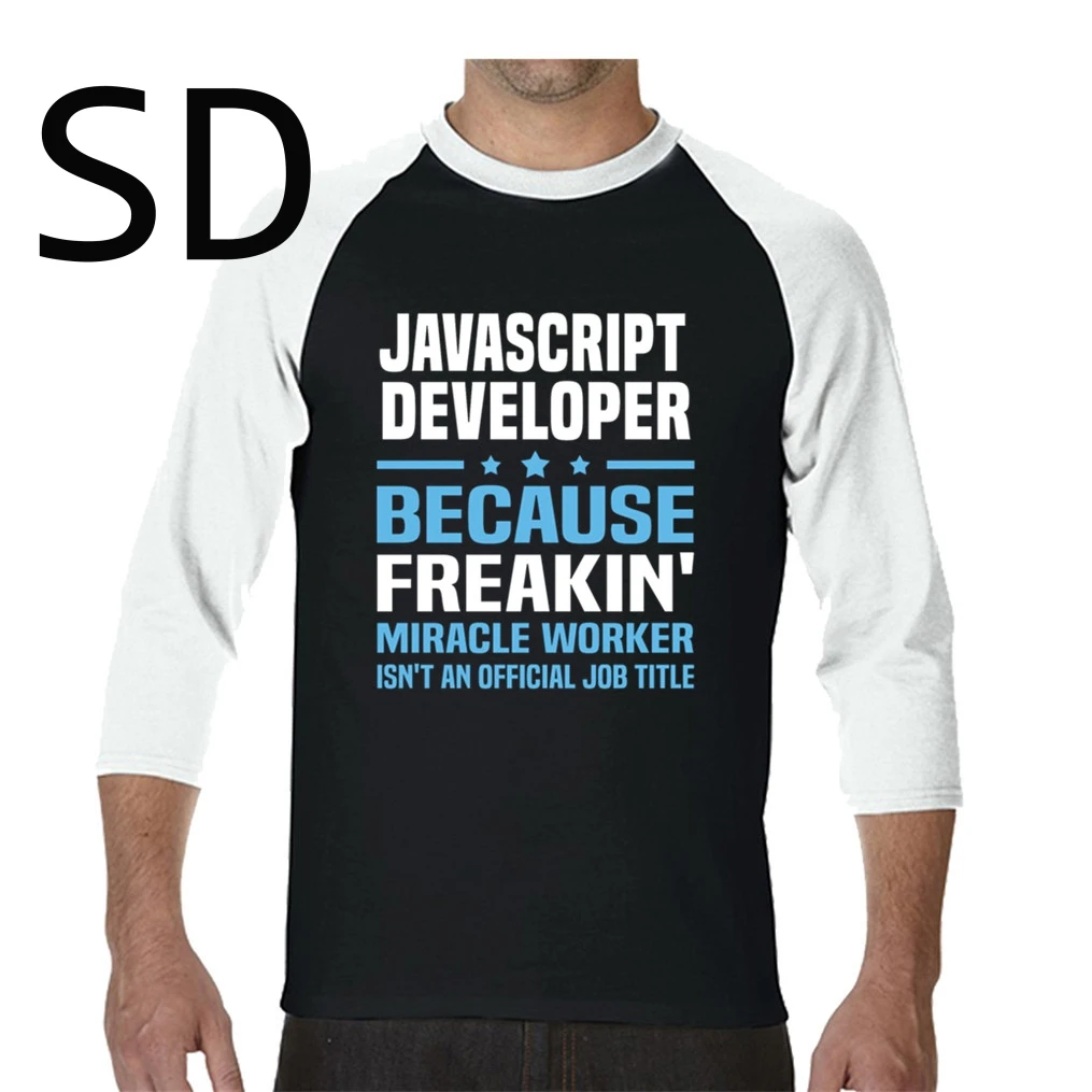 Дропшиппинг JavaScript разработчик футболки для мужчин s футболка с длинным рукавом 3d