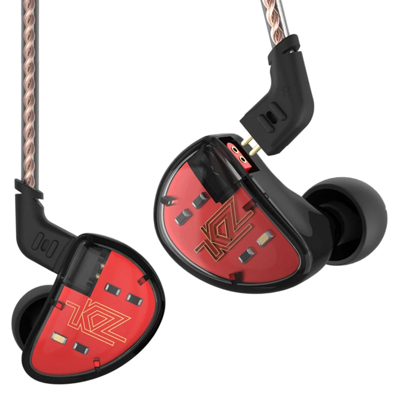 Оригинальный KZ AS10 5BA HiFi стерео наушники-вкладыши высокого Разрешение наушники с 0