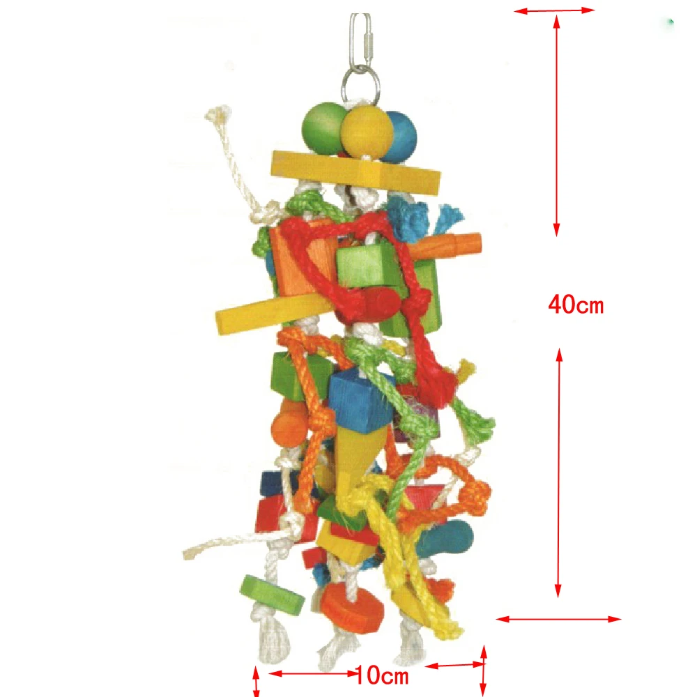 Деревянная игрушка для птиц s ручная работа Нетоксичная Экологически чистая