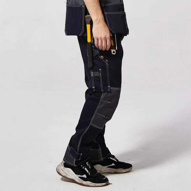 Work Pants Cotton Polyester Workwear Pants Working Trousers Men Safety Working Cargo Pants With Multi-pockets For Tool B128